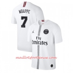 Maillot/Tenue Paris Saint Germain Mbappe 7 Jodan Blanc Troisième 2018/2019